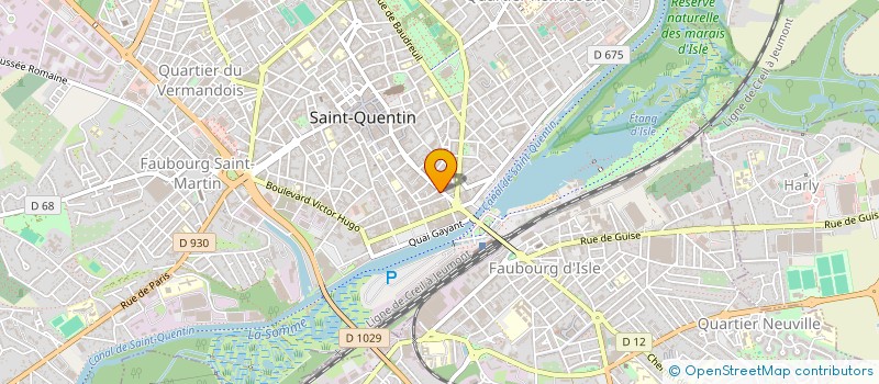 localisation de l'entreprise HM IMMO  SAINT-QUENTIN