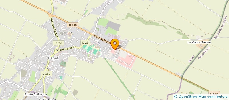 localisation de l'entreprise HM IMMO  BENET