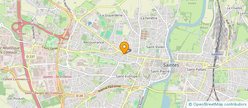 localisation de l'entreprise HM INFORMATIQUE  SAINTES