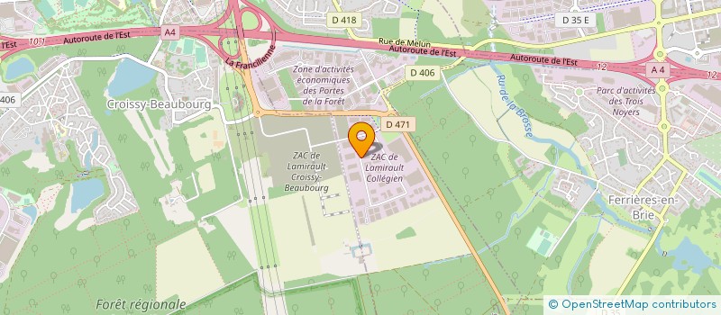 localisation de l'entreprise HM INSTAL  COLLEGIEN