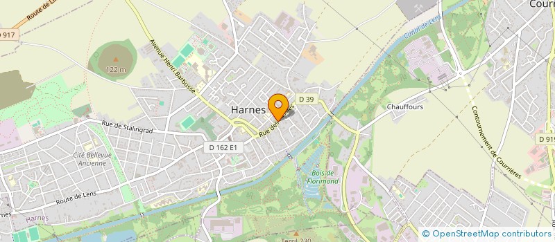 localisation de l'entreprise HM INVEST  HARNES