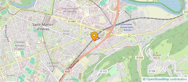 localisation de l'entreprise HM INVEST  SAINT-MARTIN-D'HERES