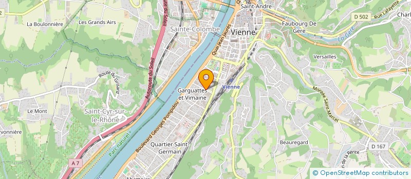 localisation de l'entreprise HM INVEST à VIENNE