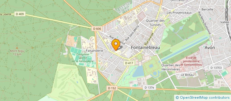 localisation de l'entreprise HM INVESTISSEMENTS  FONTAINEBLEAU