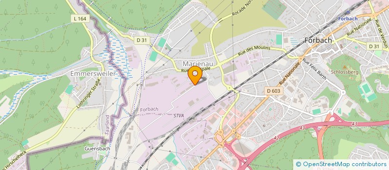 localisation de l'entreprise HM JACQUES CALLOT  FORBACH