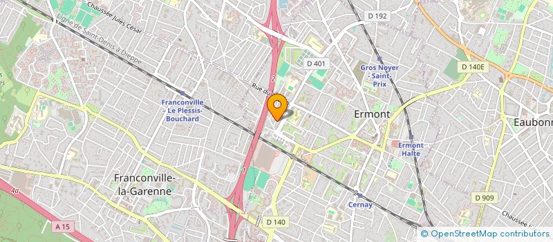localisation de l'entreprise HM & KH à ERMONT