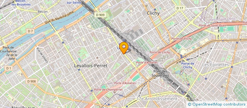 localisation de l'entreprise HM LOGISTICS à LEVALLOIS-PERRET