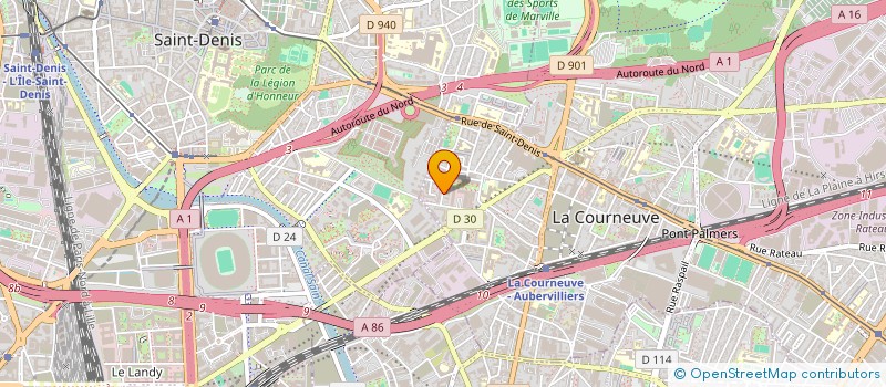 localisation de l'entreprise HM LOGISTICS à LA COURNEUVE