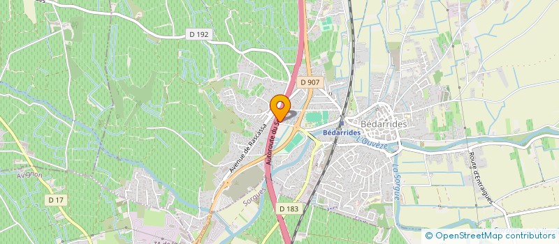 localisation de l'entreprise HM MENUISERIE  BEDARRIDES