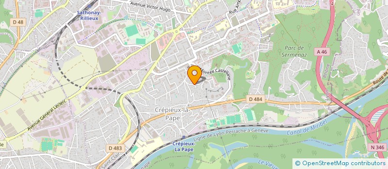 localisation de l'entreprise HM MENUISERIE  RILLIEUX-LA-PAPE