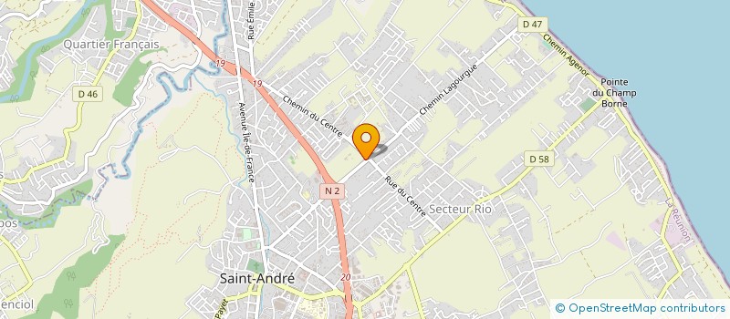 localisation de l'entreprise HM METAL à SAINT-ANDRE