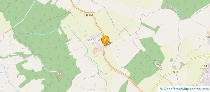 localisation de l'entreprise HM NEGOCE à MORVILLE
