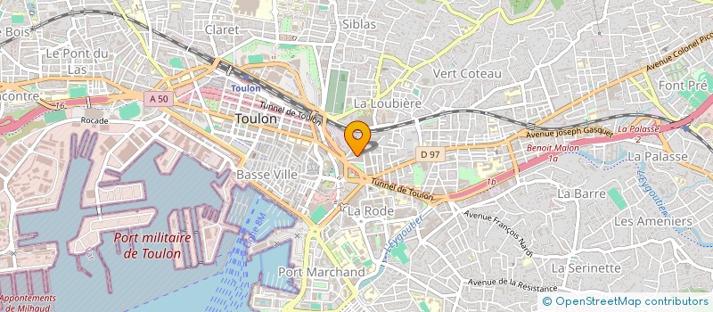 localisation de l'entreprise HM PEINTURE 83  TOULON