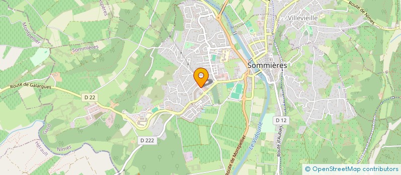 localisation de l'entreprise HM PISCINES  SOMMIERES