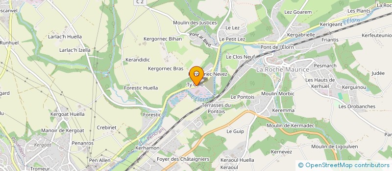 localisation de l'entreprise HM PLIAGE  PLOUEDERN