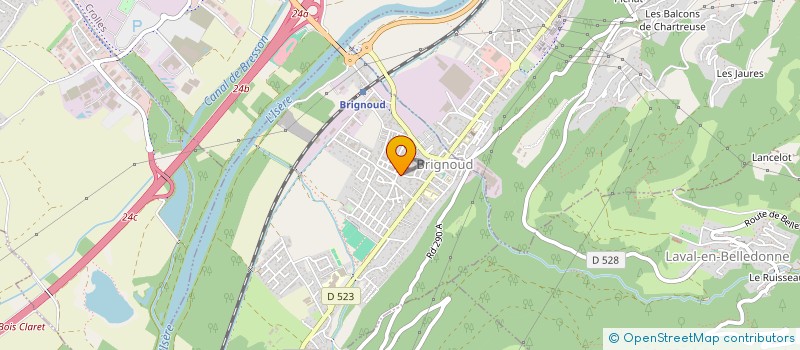 localisation de l'entreprise HM POLONI  VILLARD-BONNOT