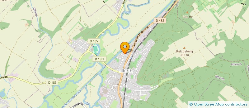 localisation de l'entreprise HM PRODUCTION PLASTIQUE  ILLFURTH