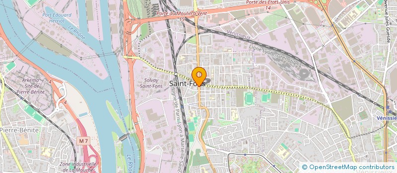 localisation de l'entreprise HM RESTAURATION  SAINT-FONS