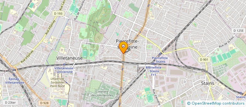 localisation de l'entreprise HM RESTO à PIERREFITTE-SUR-SEINE