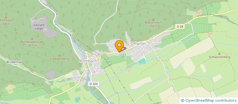 localisation de l'entreprise HM SANITAIRE CHAUFFAGE  OFFWILLER