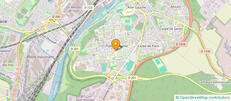 localisation de l'entreprise HM SERVICES à CREIL