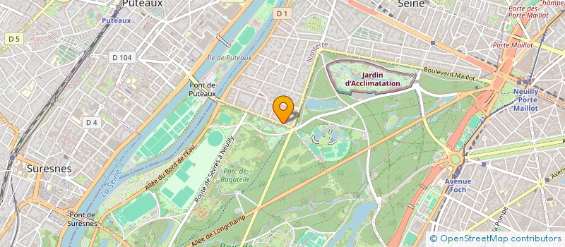 localisation de l'entreprise HM SPORT à NEUILLY-SUR-SEINE