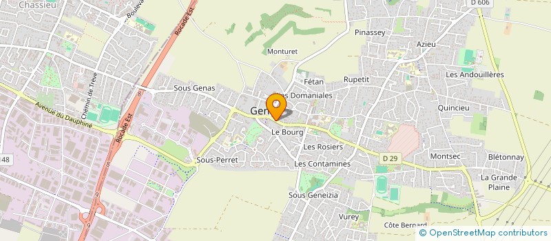 localisation de l'entreprise HM STUDIO  GENAS