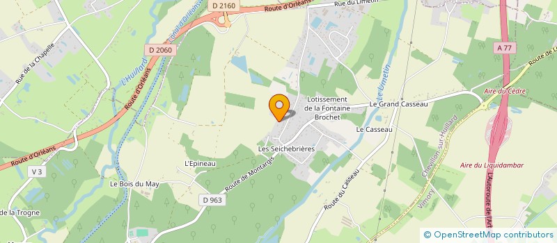 localisation de l'entreprise HM TAXIS à CHEVILLON-SUR-HUILLARD