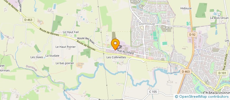 localisation de l'entreprise HM TECH  DOMLOUP