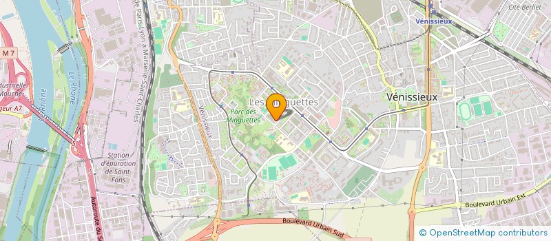 localisation de l'entreprise HM TRANSPORT  VENISSIEUX