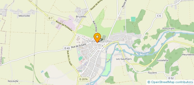 localisation de l'entreprise HM-TRAVAUX  LA MADELEINE-SUR-LOING