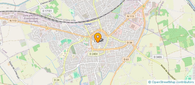 localisation de l'entreprise HM TRAVAUX AGRICOLES  LUNEL