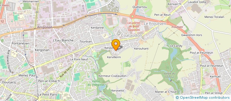 localisation de l'entreprise HM TYMMO  GUIPAVAS