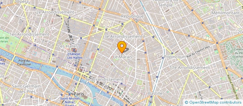 localisation de l'entreprise HM VINS à PARIS