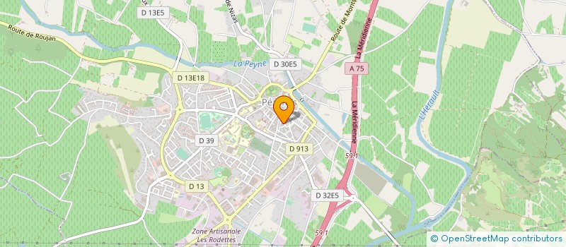 localisation de l'entreprise HM1  PEZENAS