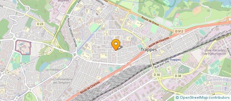 localisation de l'entreprise HM2SA à TRAPPES