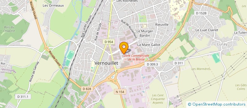 localisation de l'entreprise HM2T à VERNOUILLET