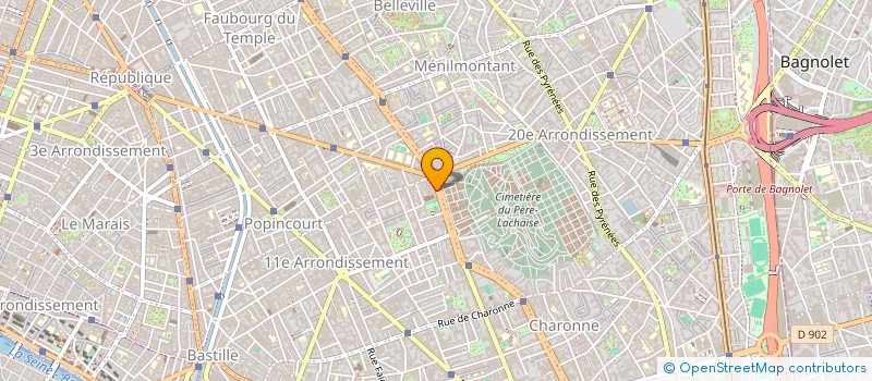 localisation de l'entreprise HMA  PARIS