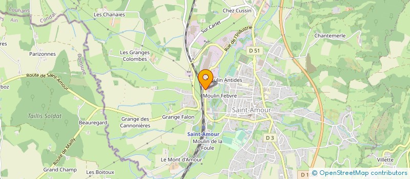 localisation de l'entreprise HMB à LOUHANS