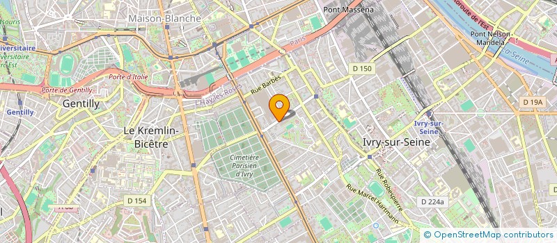 localisation de l'entreprise HMB à IVRY-SUR-SEINE