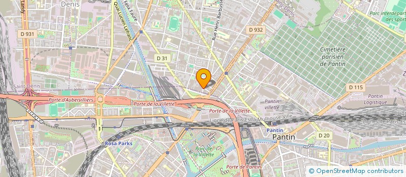 localisation de l'entreprise HMB à AUBERVILLIERS