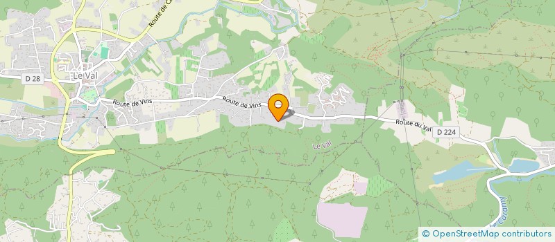 localisation de l'entreprise HMB  LE VAL