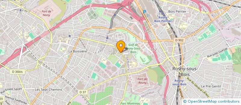 localisation de l'entreprise HMB TRANSPORTS à MONTREUIL