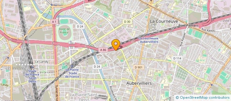 localisation de l'entreprise HMBM à AUBERVILLIERS