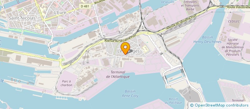 localisation de l'entreprise HMC à LE HAVRE