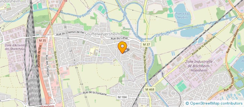 localisation de l'entreprise HMC  SOUFFELWEYERSHEIM