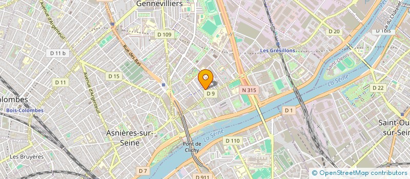 localisation de l'entreprise HMC à GENNEVILLIERS