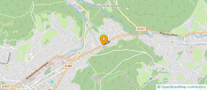 localisation de l'entreprise HMC  GERARDMER