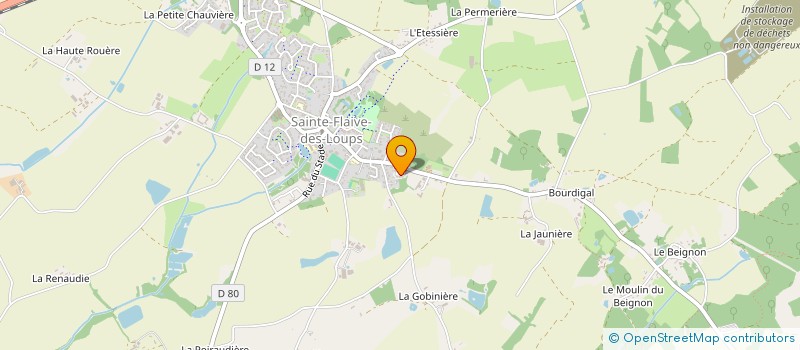 localisation de l'entreprise HMC  SAINTE-FLAIVE-DES-LOUPS