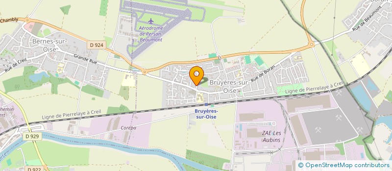 localisation de l'entreprise HMC  BRUYERES-SUR-OISE